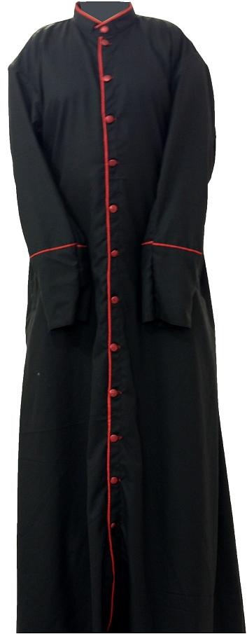 Catholic Cassock with Red Trims