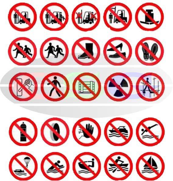 PROHIBITION SIGNS