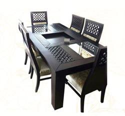 Rubber Wood Dining Table Set 2091937 