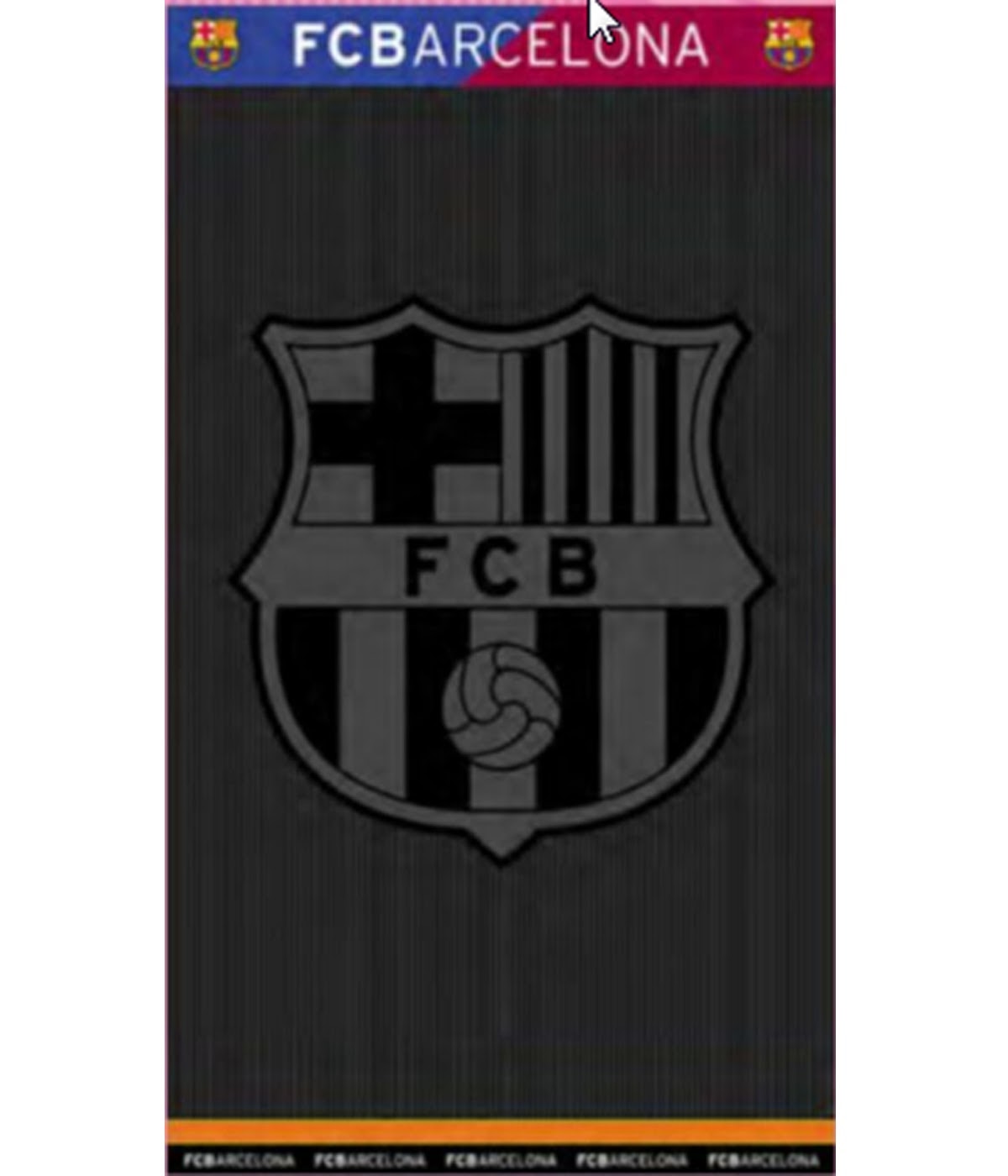 FCB Black  Egyptian Jacquard Towel