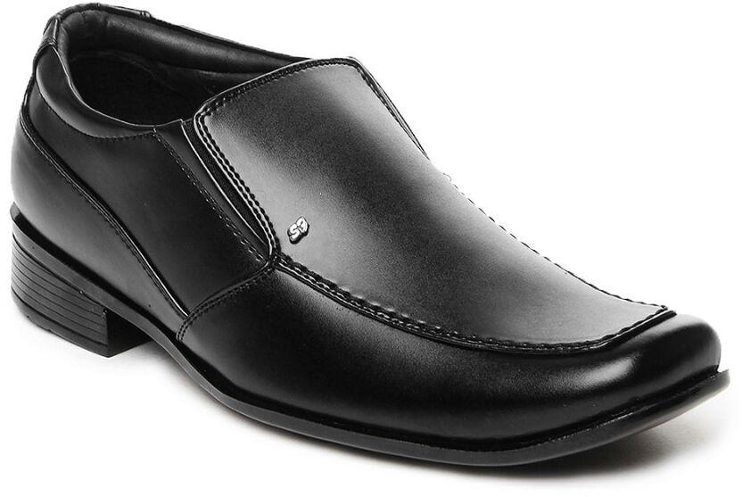 Black moccasin shoes