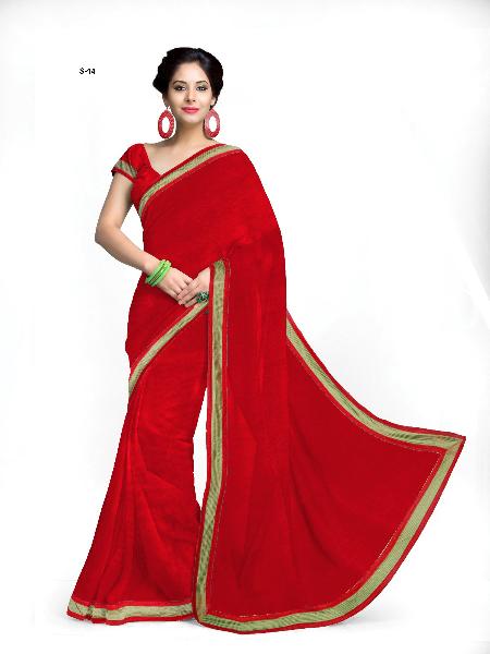 ALL Other SAREE S-14 Kitkat Red