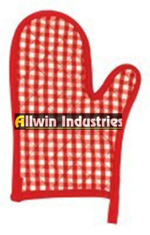 Checked Cotton Kitchen Mitten, Feature : Colorful Pattern, Skin Friendly, Soft Texture