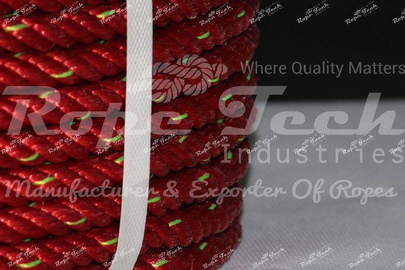 Plastic HDPE High Strength Rope, for Industrial, Rescue Operation, Marine, Color : Red, Green, Orange