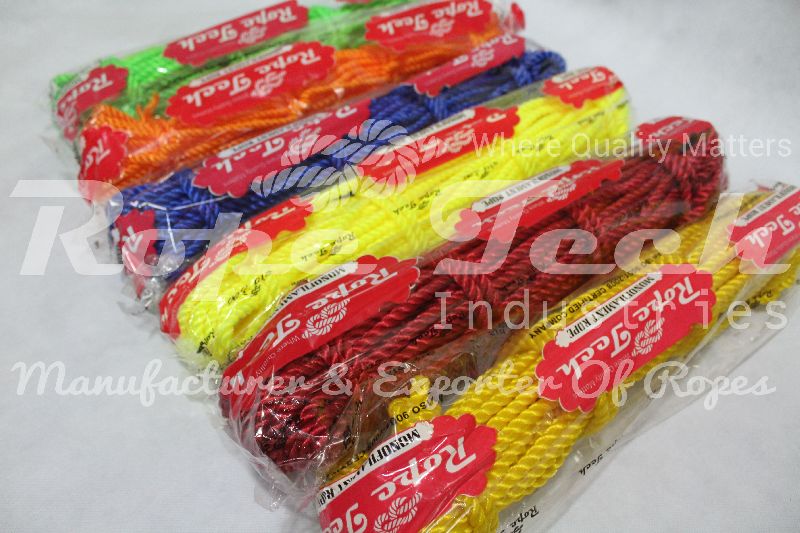 PP Multicolor Plastic Rope, Color : Red, Green, Orange, Yellow, Radium Yellow, Blue