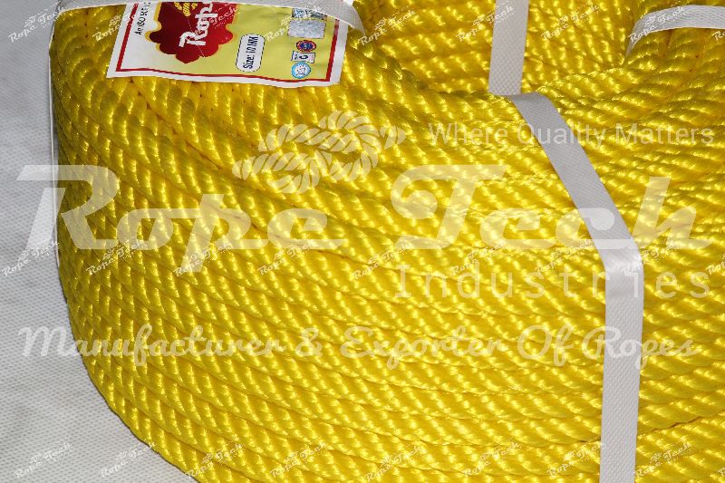 Plastic Polyester Rope, Color : Red, Green, Orange, Yellow, Radium Yellow, Blue