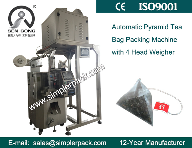 Automatic Triangle/Pyramid Tea Bag Packaging Packing Machine