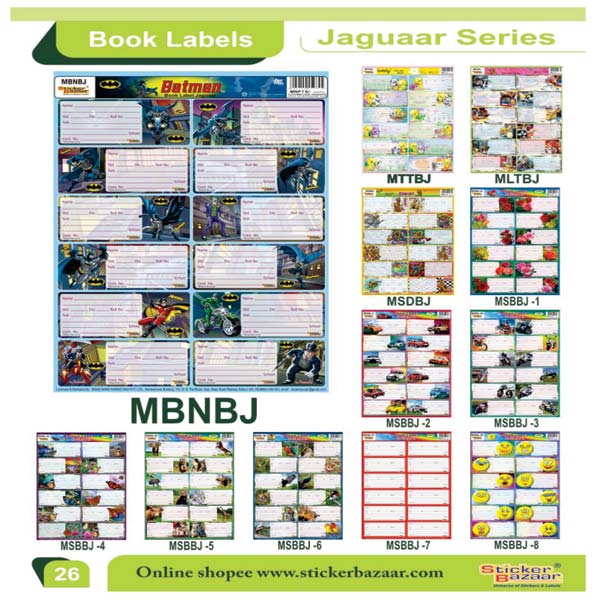 Book lable Jaguaar