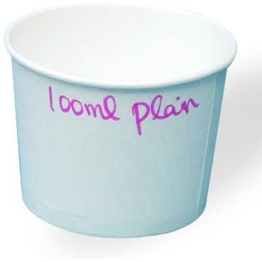 Plain Paper Cups-100 ml