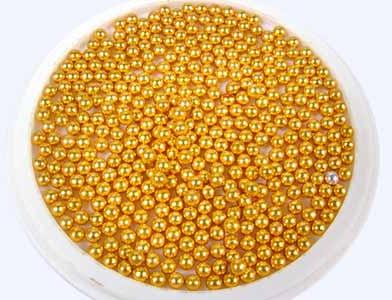 Aluminum Glossy Plain Aluminium Beads -019, Color : Yellow