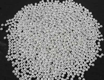 Glossy Aluminum Aluminium Beads -4, Pattern : Plain