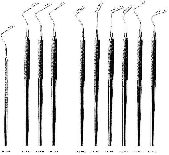 AS-009 - AS-018 Periodontal Pocket Probes