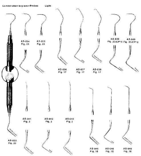 AS-033 - AS-046 Periodontal Pocket Probes