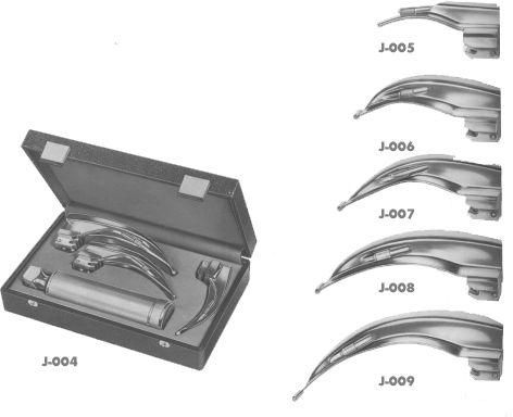 J-004 - J-009 MacIntosh Laryngoscope Blades