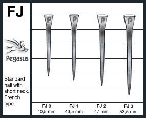 Iron FJ Series Horseshoe Nails