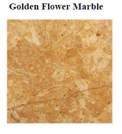 Rectangular Polished Golden Flower Marble Slabs, for Hotel, Office, Restaurant, Size : 18x18ft, 24x24ft