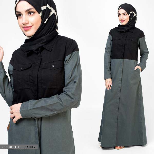 Buttoned Jilbab