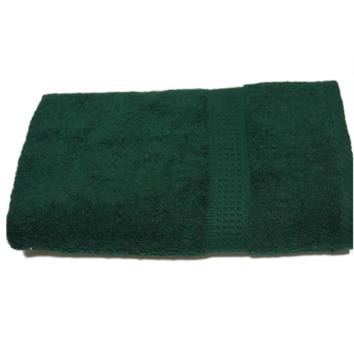 Green Colored Bath Towel