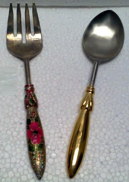 Gold Plated Fork & Spoon