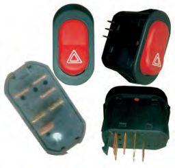 Plastic Peco 0058/08 Hazard Switches, for Auto Industry