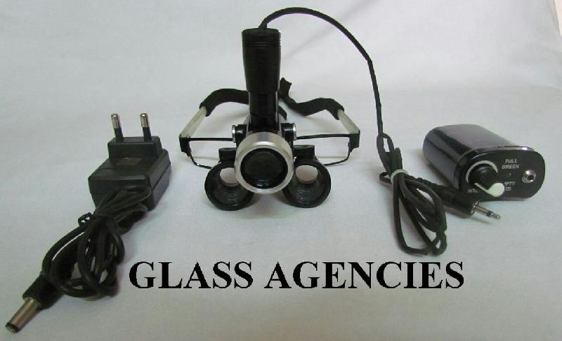 Binocular Loupe with rechargeable battery, Color : Black