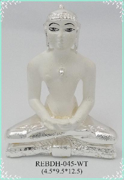silver plated lord buddha