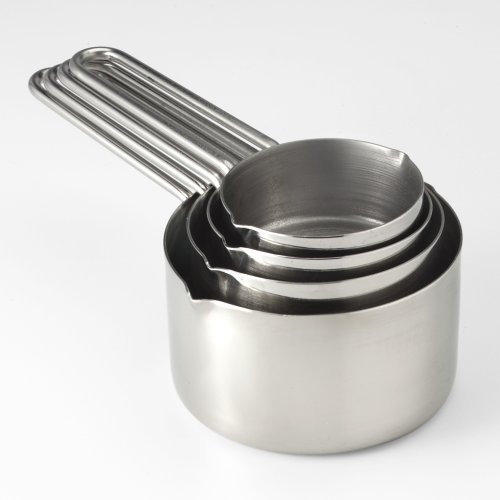 MAYFAIR Black Stainless Steel Measuring Cup & Spoon Set Set 