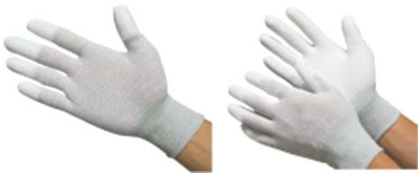 ESD PU Finger Coated Gloves