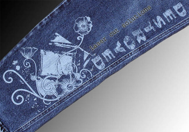 Jeans engraving services