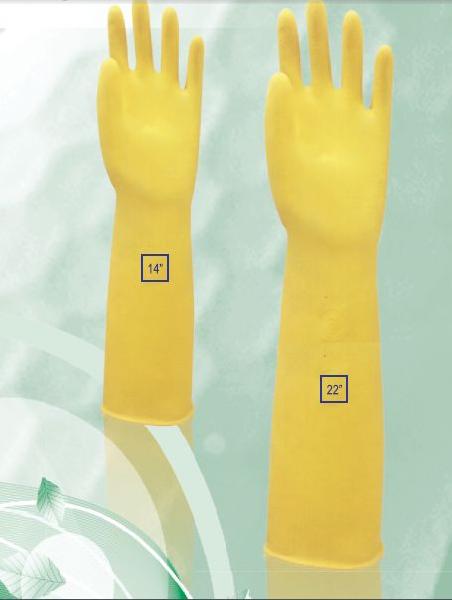 Industrial Acid Alkali Rubber Gloves