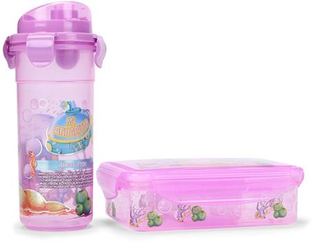School Lunch Box and Sipper Bottle Set