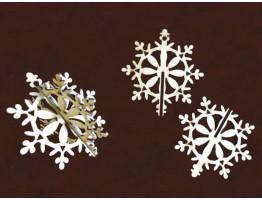 MDF Laser Cut Snowflake Cutouts