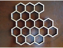 MDF Laser Cut Honeycomb Cutouts