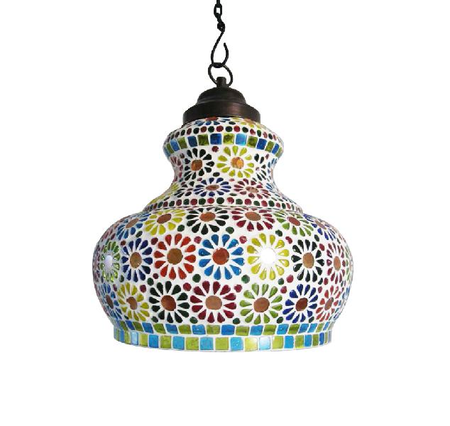 Gagan Flower Mosaic Hanging Lamp