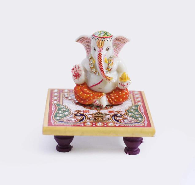 Lord Ganesha with chowki