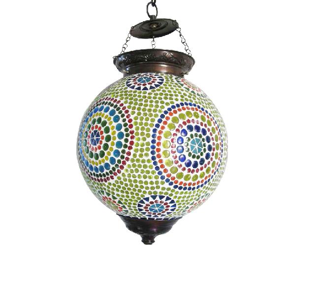Multicolour Mosaic Hanging Lamp