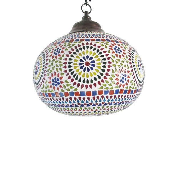 Multicolour Shelgum Mosaic Hanging Lamp