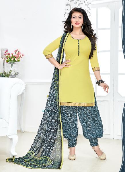 Ladies Flavour Presents Yellow Patiala Salwar Suit