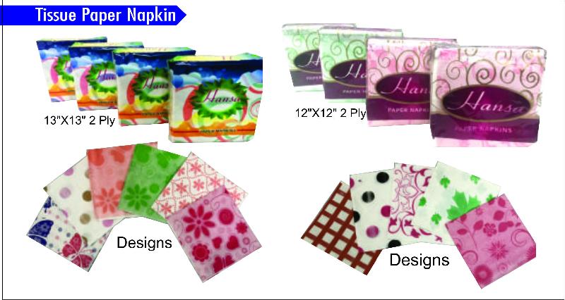 2 Ply Colorful Paper Napkins