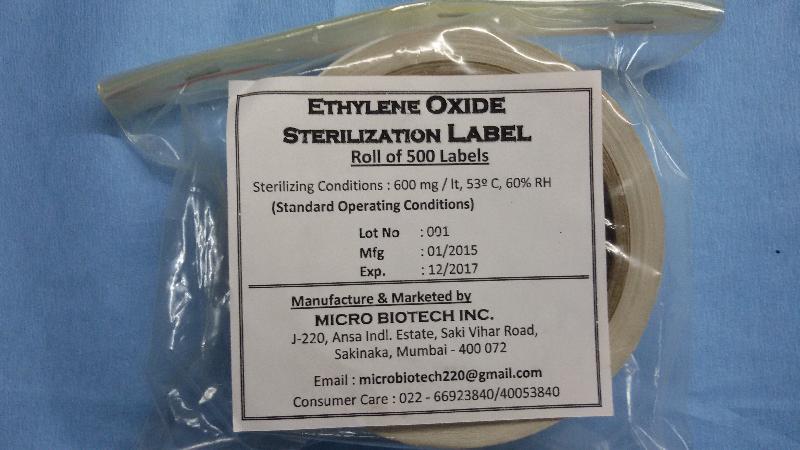 ETO Sterind Chemical Label Roll (500 Labels) - Kalp Steri Solution ...
