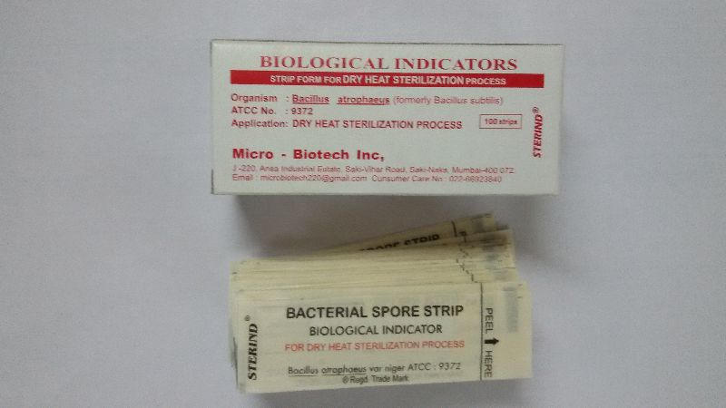 STERIND: Dry Heat Sterilization Spores Strips