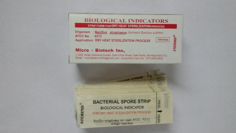 Sterind Dry Heat Sterilization Strips (ATCC 9372)