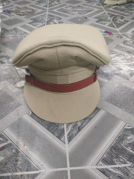 khaki peaked cap