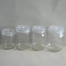 Round Tissue Culture Glass Jars, Color : Transparent