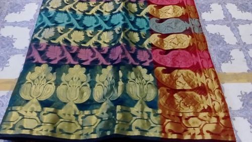 Checked Kora Patli Sarees, Occasion : Festival Wear, Party Wear