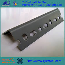 Slotted angle steel