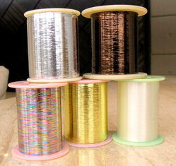 Metallic zari thread