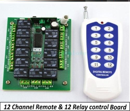 12 Button RF Receiver & Remote with Relay