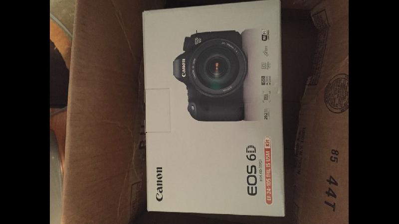 Brand New Canon EOS 6D with EF 24-105mm F4L IS USM Lens