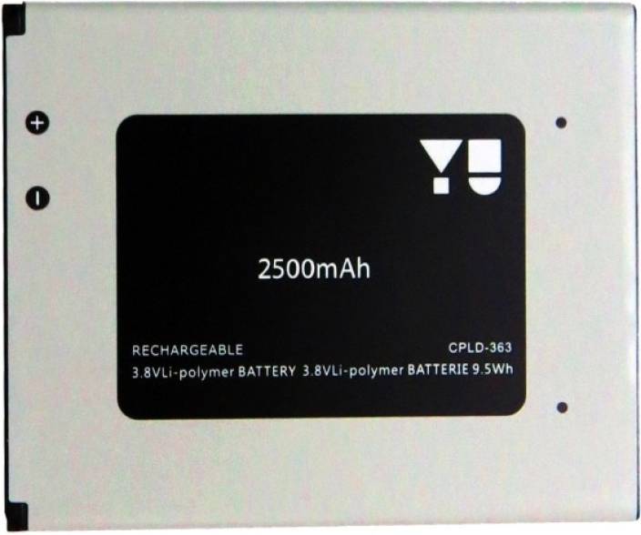 Micromax yureka Mobile Battery, Capacity : 2500 maH